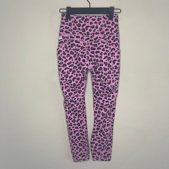 NEW Fabletics Oasis PureLuxe High-Waisted Capri in Light Rose Meru - Size XXS - Picture 6 of 7